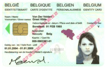 Recto ancienne carte d'identité